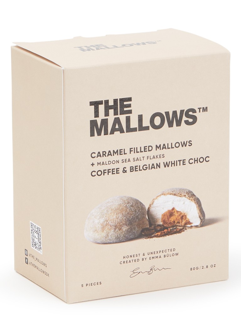 The Mallows Caramel Filled Mallows + Coffee & Belgian White Choc Box 5 stuks - Deal