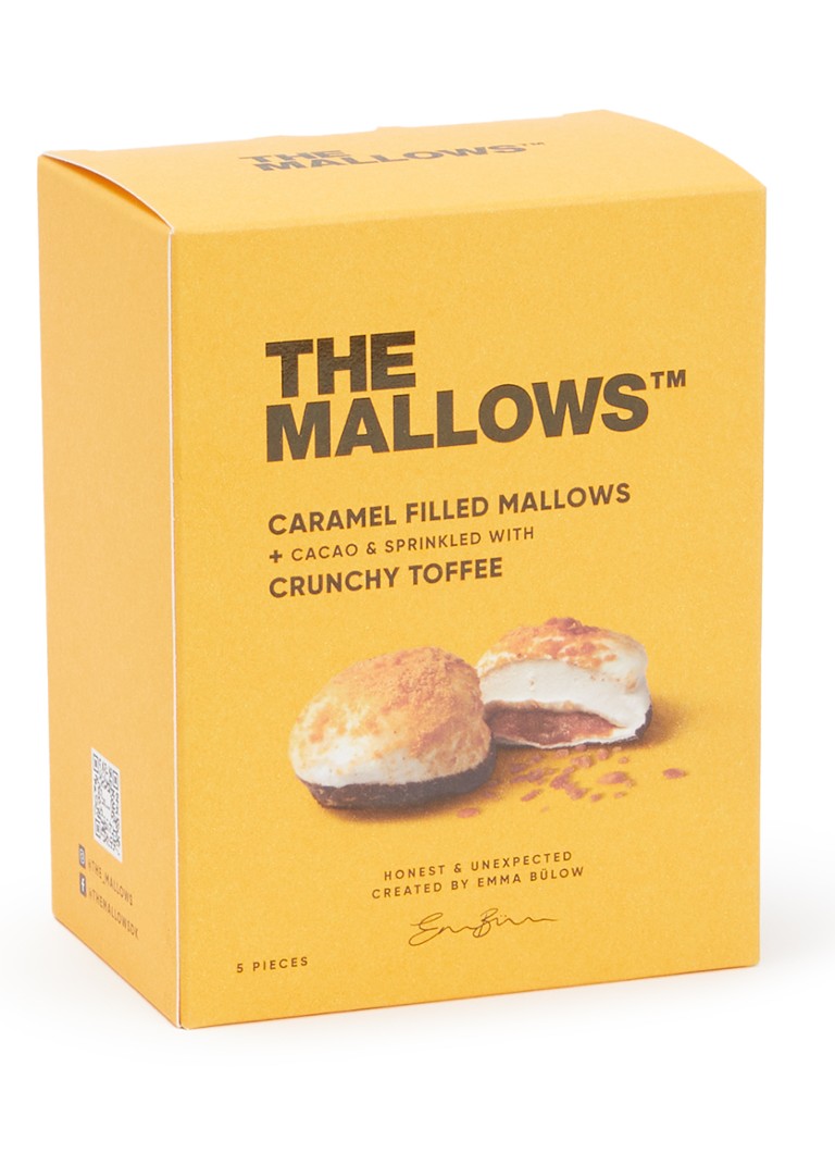 The Mallows Caramel Filled Mallows crunchy toffee 55 gram Oranje - Deal