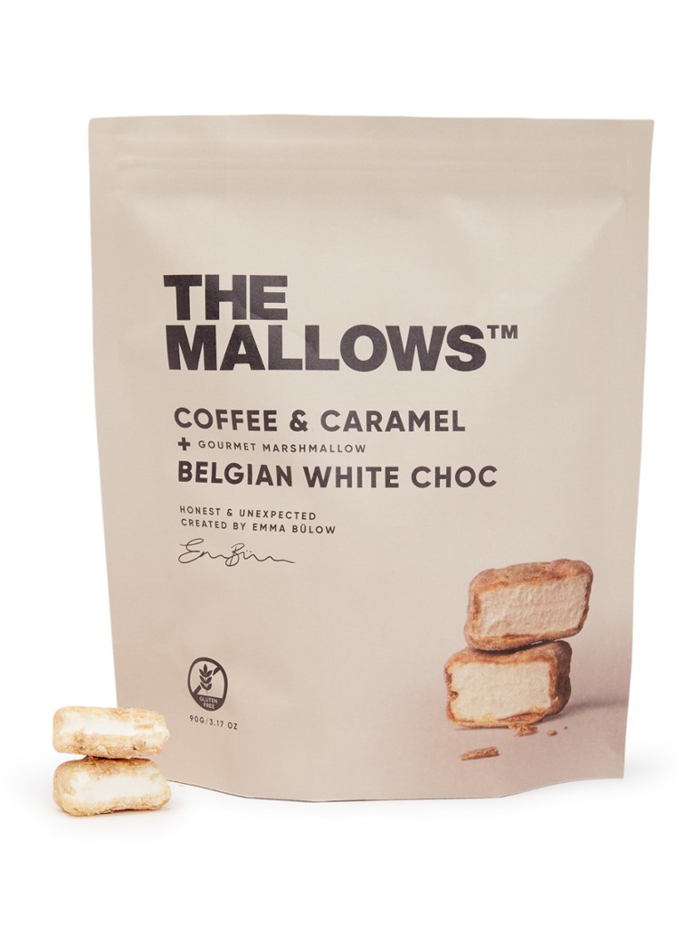 The Mallows Coffee & Caramel Mallows met witte chocolade 90 gram - Deal