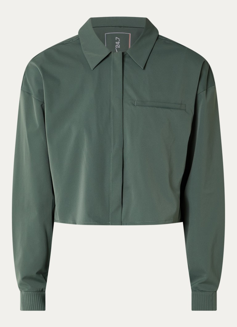 Nike Dames Sport top met borstzak en dri-FIT in de kleur Zeegroen, maat: L