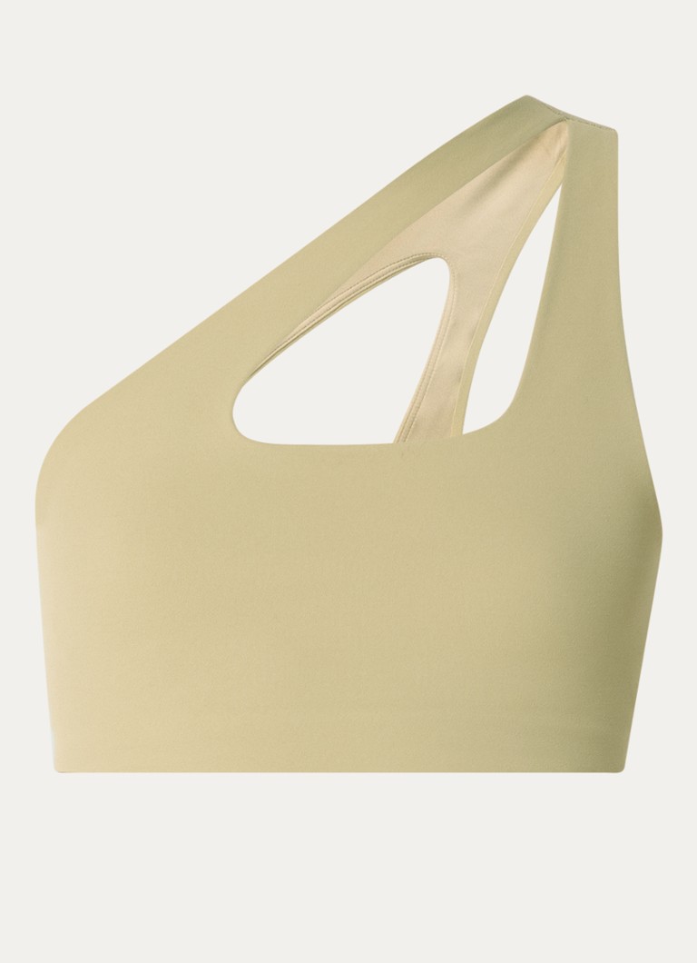 Nike Dames Zenvy sport bh met medium support in de kleur Khaki, maat: S