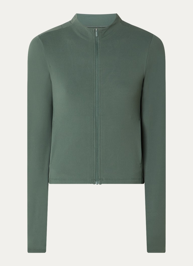 Nike Dames Zenvy sweatvest met steekzakken in de kleur Groen, maat: XS