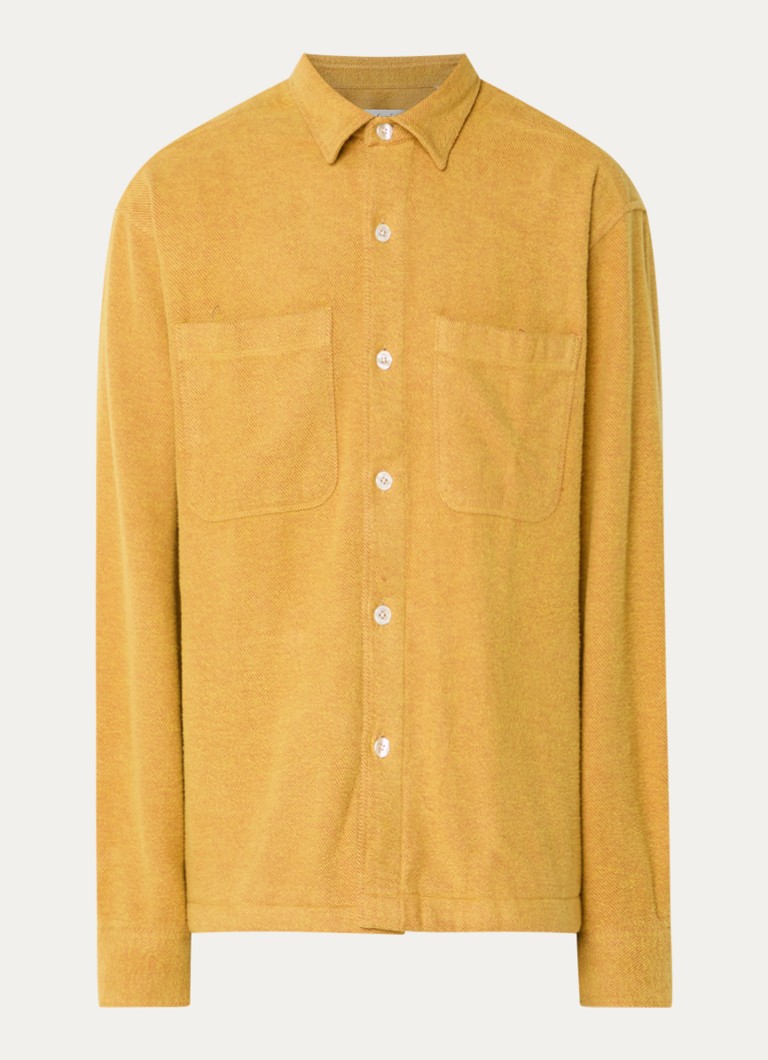 Forét Heren Moon overshirt met borstzak in de kleur Geel, maat: XL
