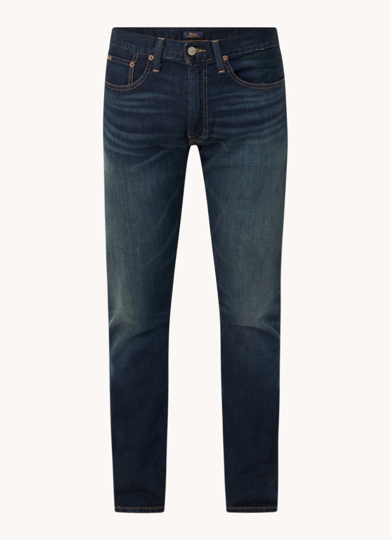 Ralph Lauren Heren Slim fit jeans met donkere wassing in de kleur Murphy Stretch / Indigo