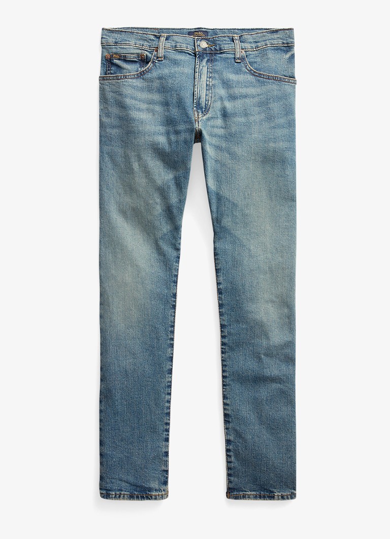 Ralph Lauren Heren Slim fit jeans met medium wassing in de kleur Dixon Stretch