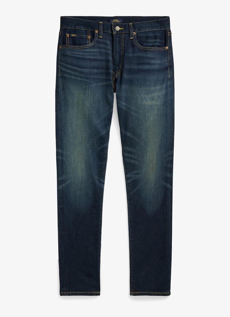 Ralph Lauren Heren Slim fit jeans met donkere wassing in de kleur Murphy Stretch / Indigo