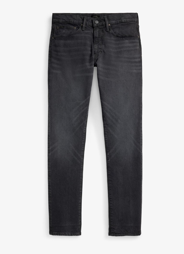 Ralph Lauren Heren Sullivan slim fit jeans met gekleurde wassing in de kleur Hdn Mechanic Grey / Donkergrijs
