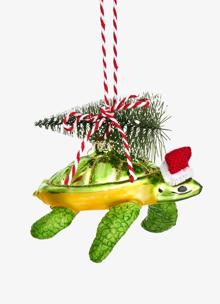Sass & Belle Schildpad kersthanger 7,8 cm Groen - Deal