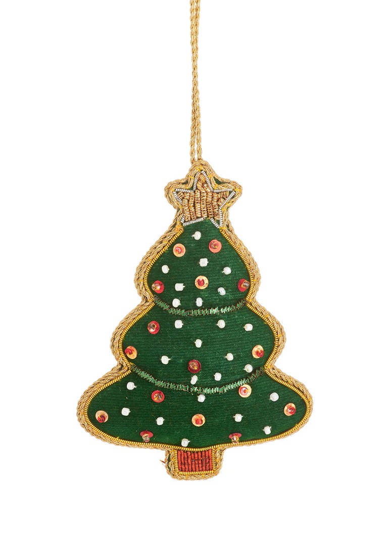 Sass & Belle Kerstboom kersthanger 11 cm Groen - Deal