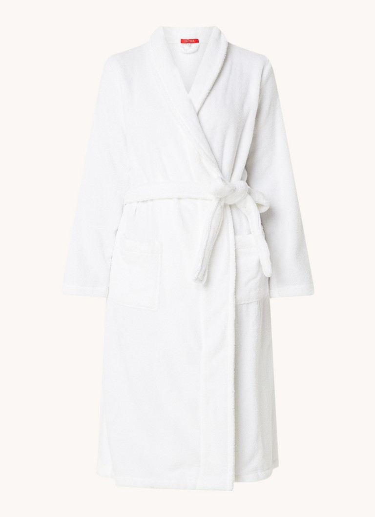 Olivier Desforges Alizee badjas van katoen - unisex Wit - Deal