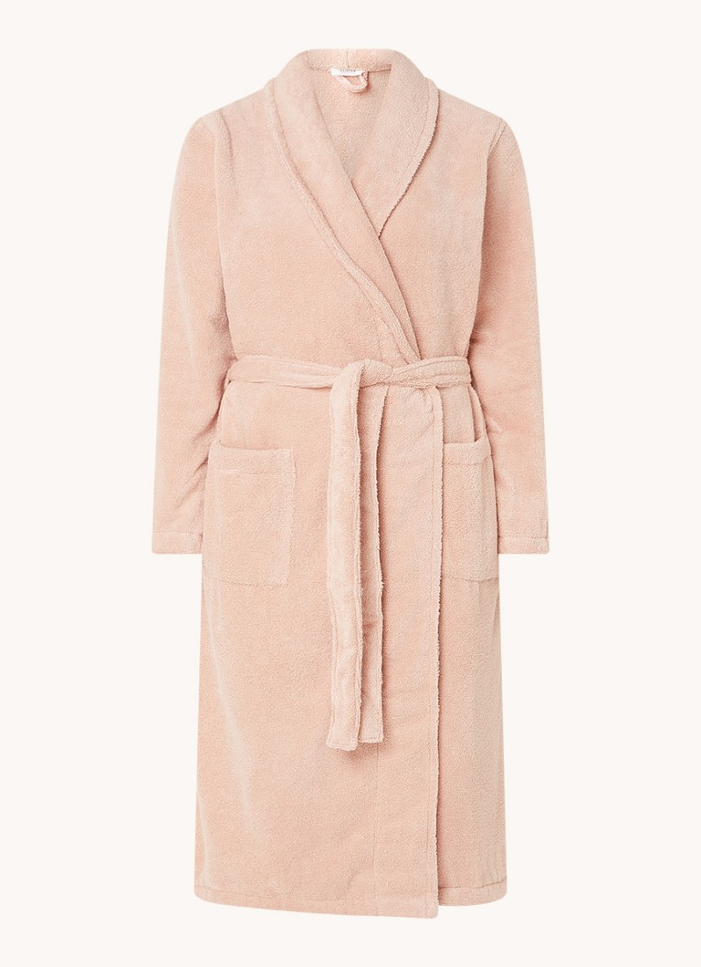 Olivier Desforges Alizee badjas van katoen - unisex Lichtroze - Deal