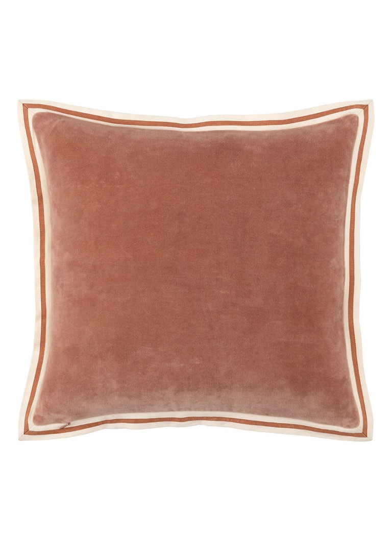 Olivier Desforges Galons sierkussenhoes 45 x 45 cm Steenrood - Deal