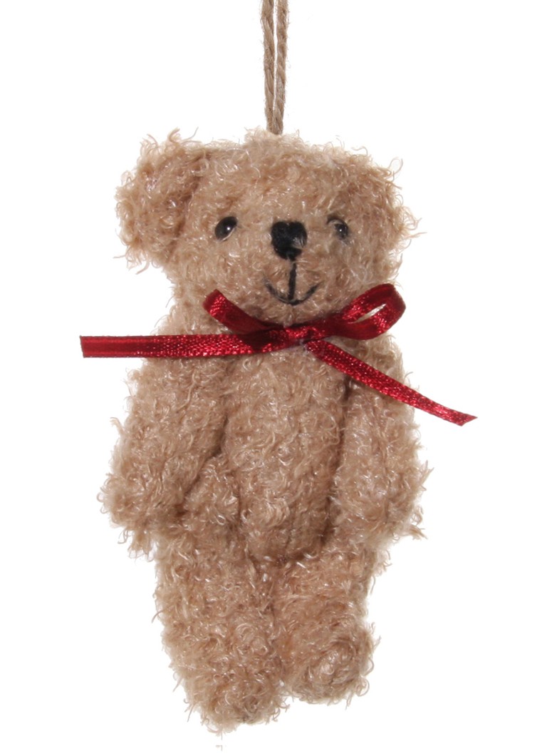 Shishi Teddy Bear kersthanger 10 cm Beige - Deal