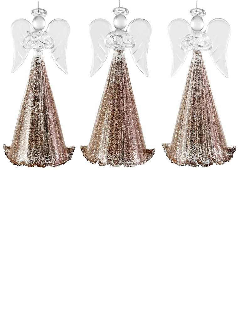 Shishi Angel kersthanger 12 cm set van 3 Goud - Deal