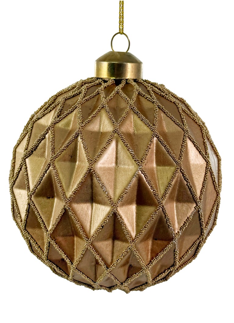 Shishi Kerstbal 10 cm Goud - Deal
