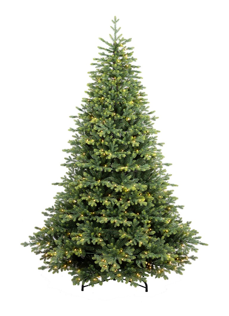 Van Der Gucht Kansas Green kunstkerstboom met LED verlichting 225 cm Groen - Deal