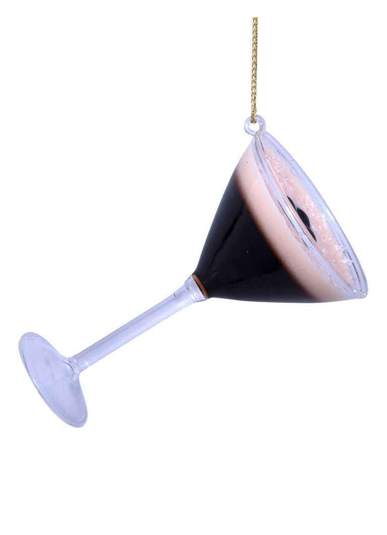 Vondels Espresso Martini kersthanger 9 cm Donkerbruin - Deal