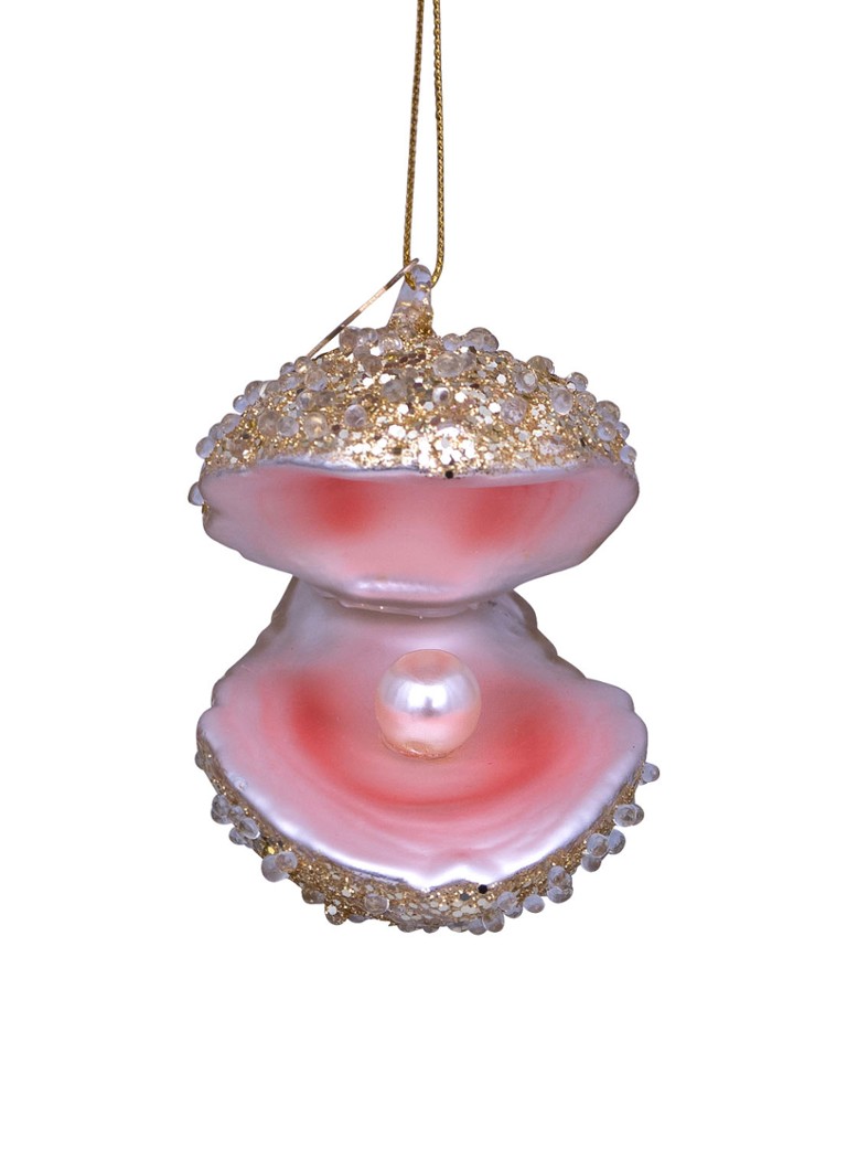Vondels Oester kersthanger 6,5 cm Goud - Deal