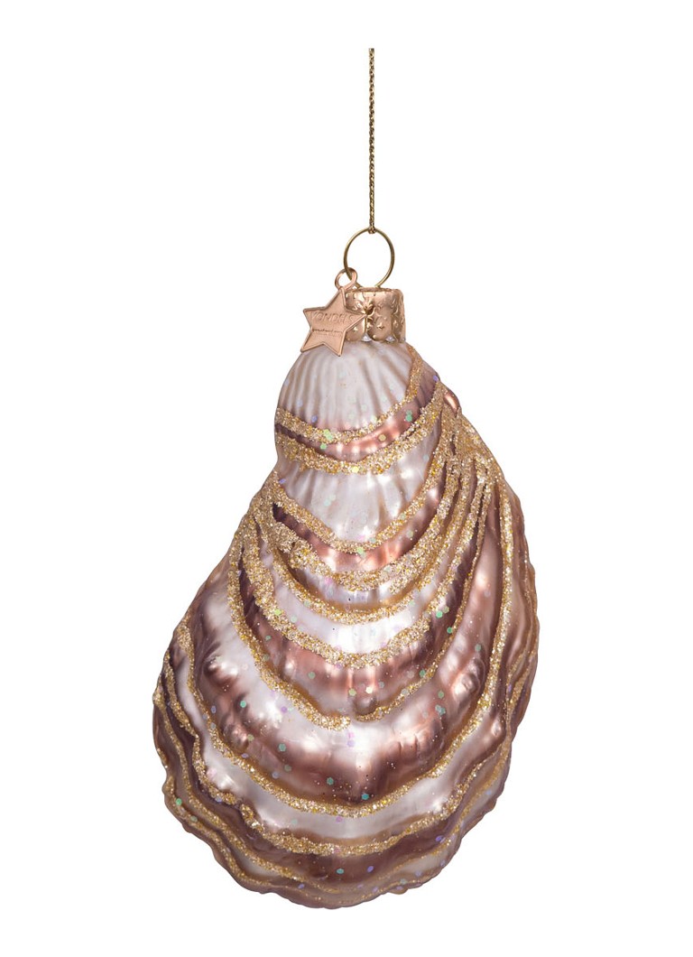 Vondels Oester kersthanger 10 cm Goud - Deal