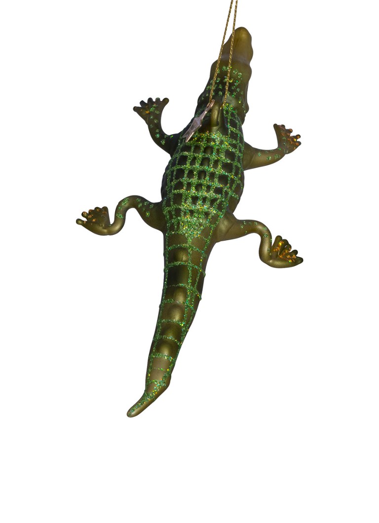 Vondels Krokodil kersthanger 2,5 cm Groen - Deal