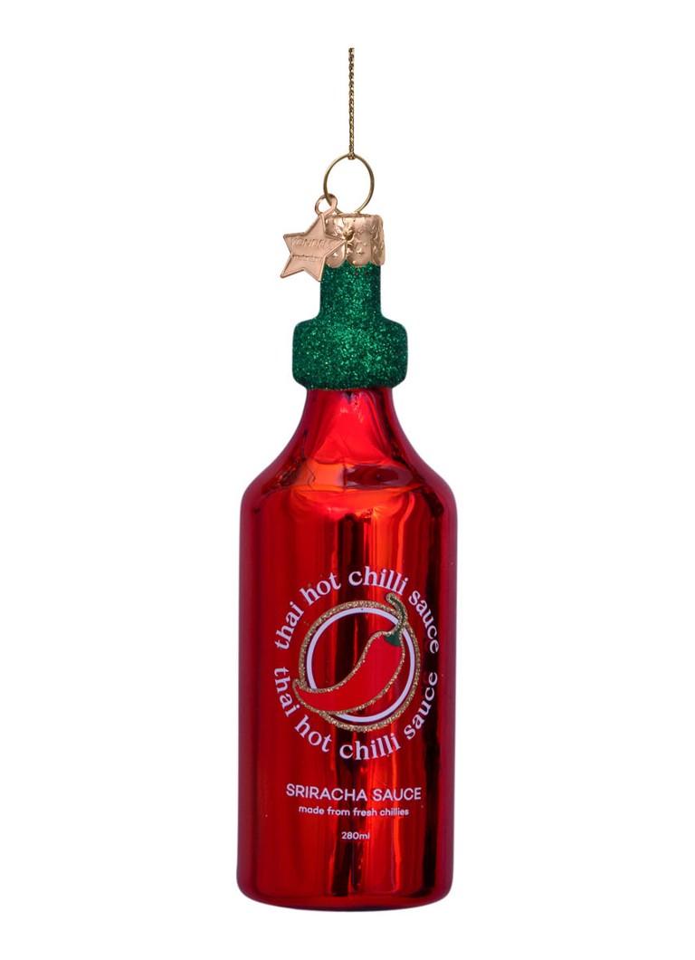 Vondels Sriracha Saus kersthanger 11,5 cm Rood - Deal