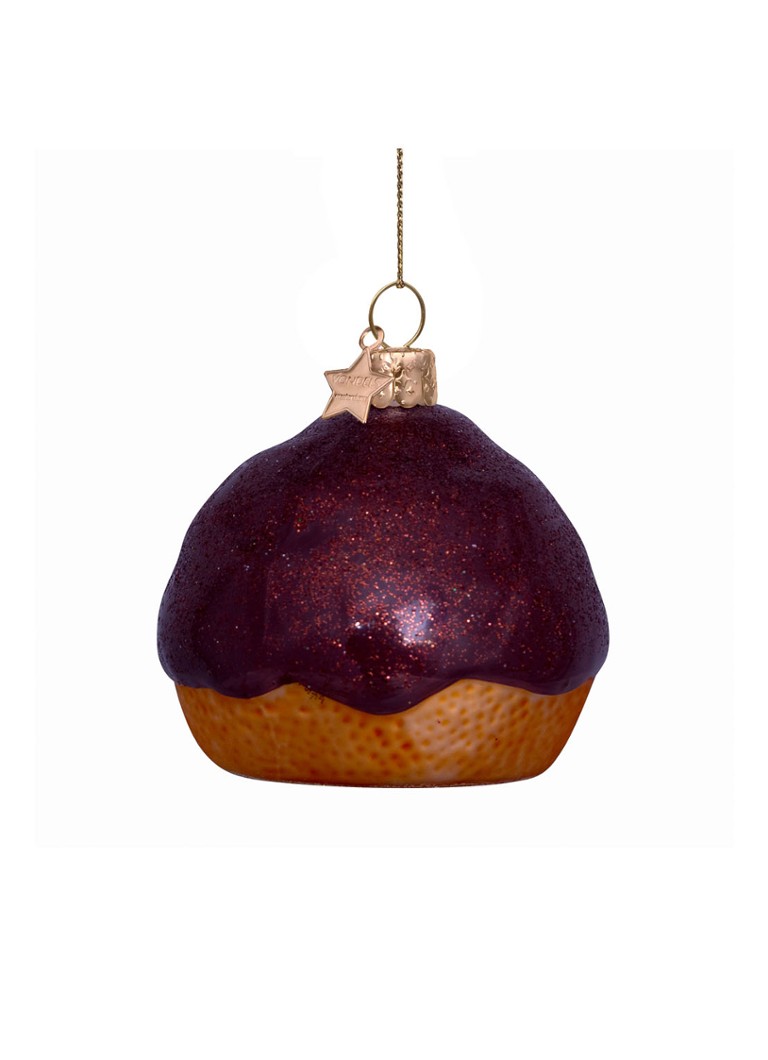 Vondels Bossche Bol kersthanger 6,5 cm Bruin - Deal