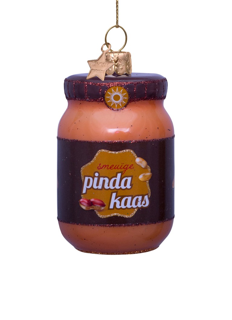 Vondels Pindakaas kersthanger 7,5 cm Bruin - Deal