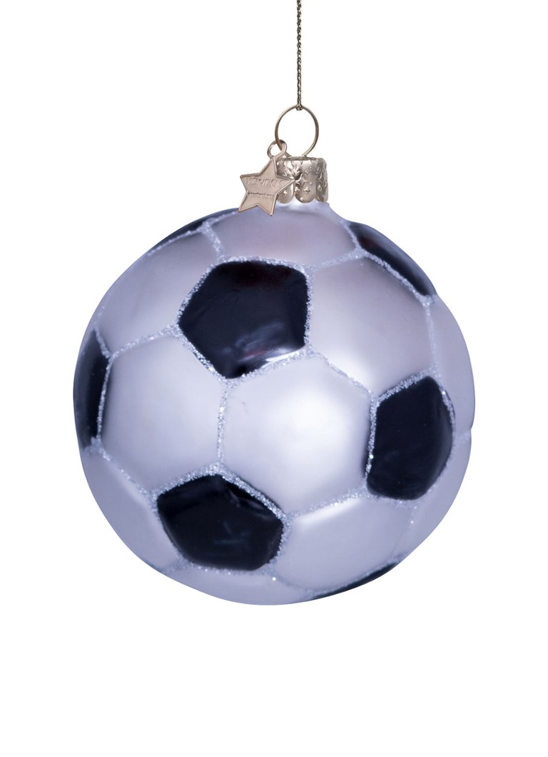 Vondels Voetbal kersthanger 7 cm Wit - Deal