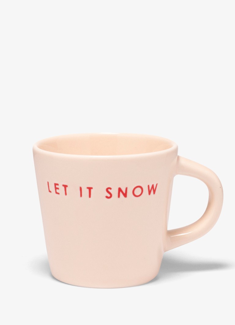 Vondels Let It Snow espressokopje 8 cl Lichtroze - Deal
