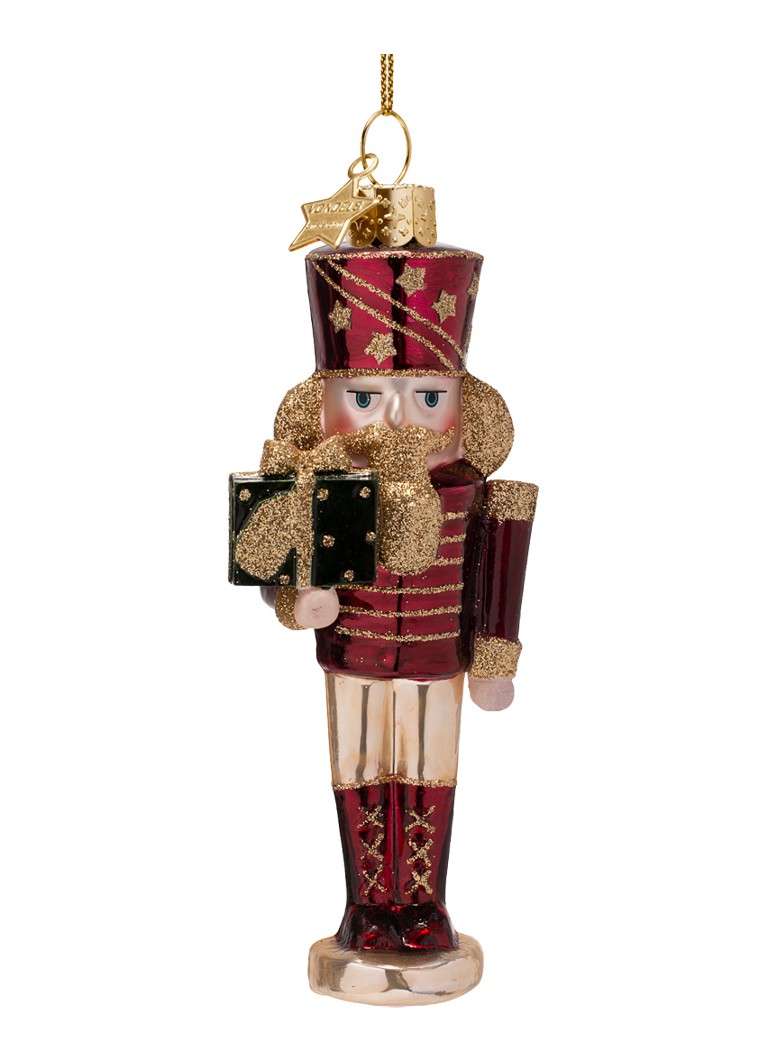 Vondels Notenkraker kersthanger 16 cm Rood - Deal