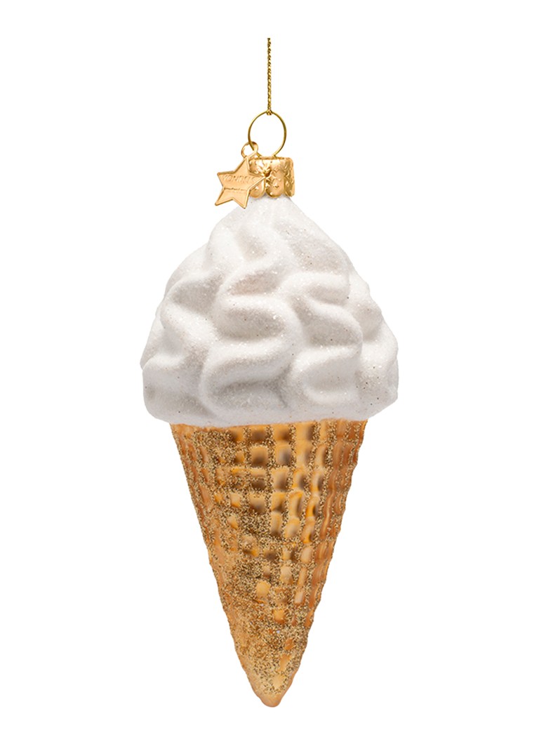 Vondels Ijshoorn kersthanger 14 cm Goud - Deal