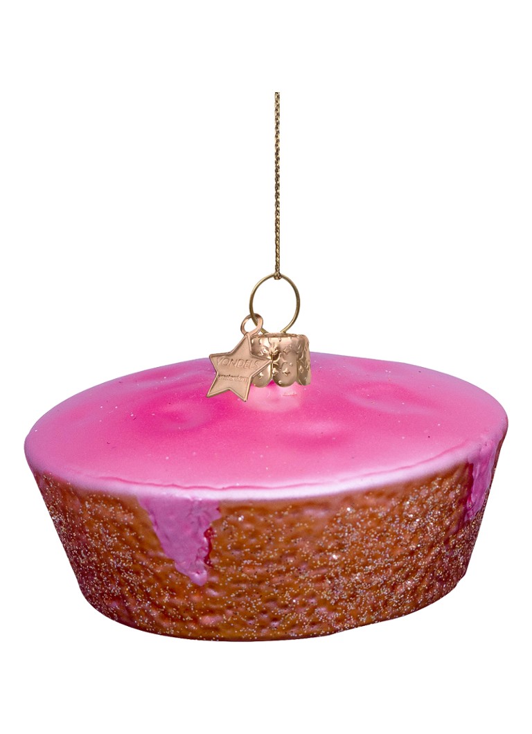 Vondels Roze koek kersthanger 4,5 cm Roze - Deal