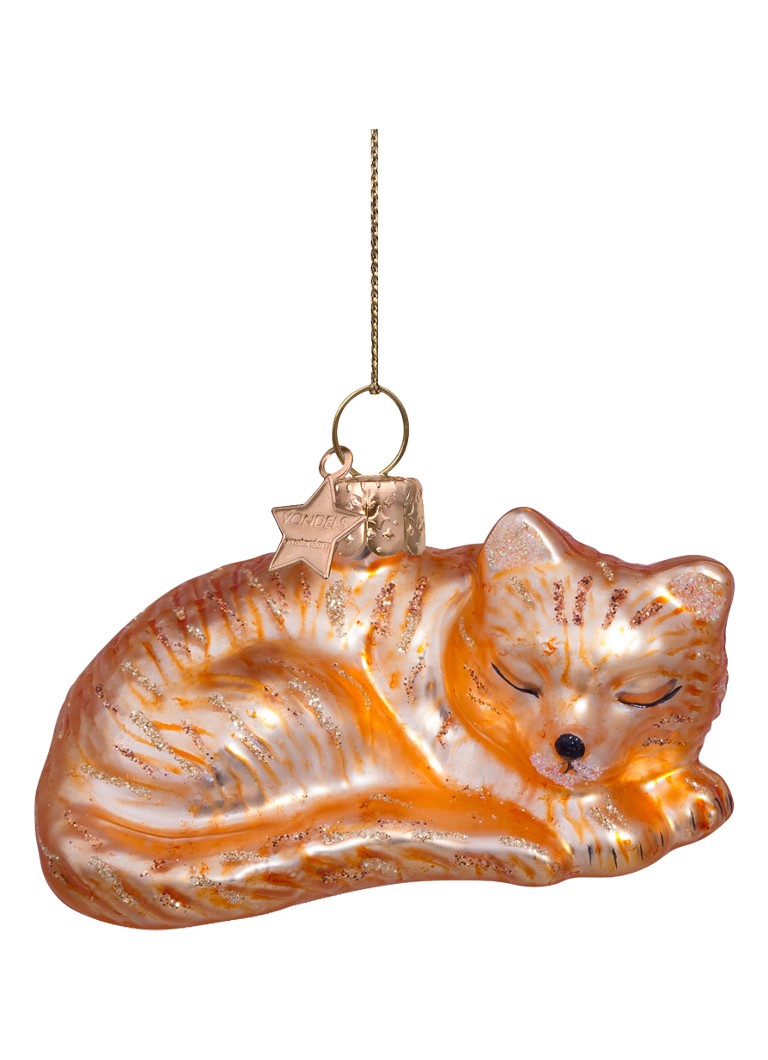 Vondels sleeping cat H3.5cm Oranje - Deal