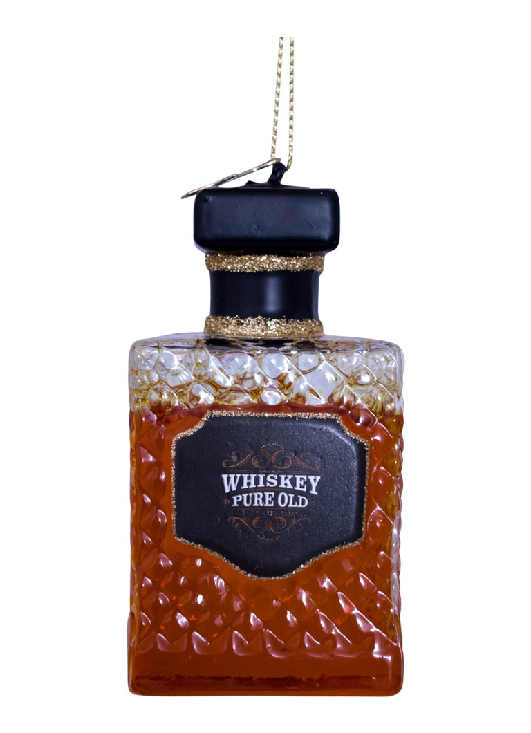 Vondels transparent whiskey bottle H8.5cm Bruin - Deal