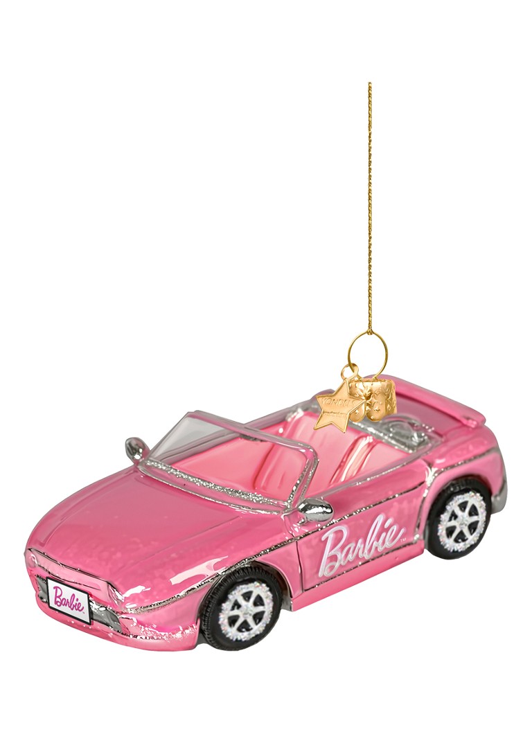 Vondels Barbie Sportauto kersthanger 5 cm Roze - Deal