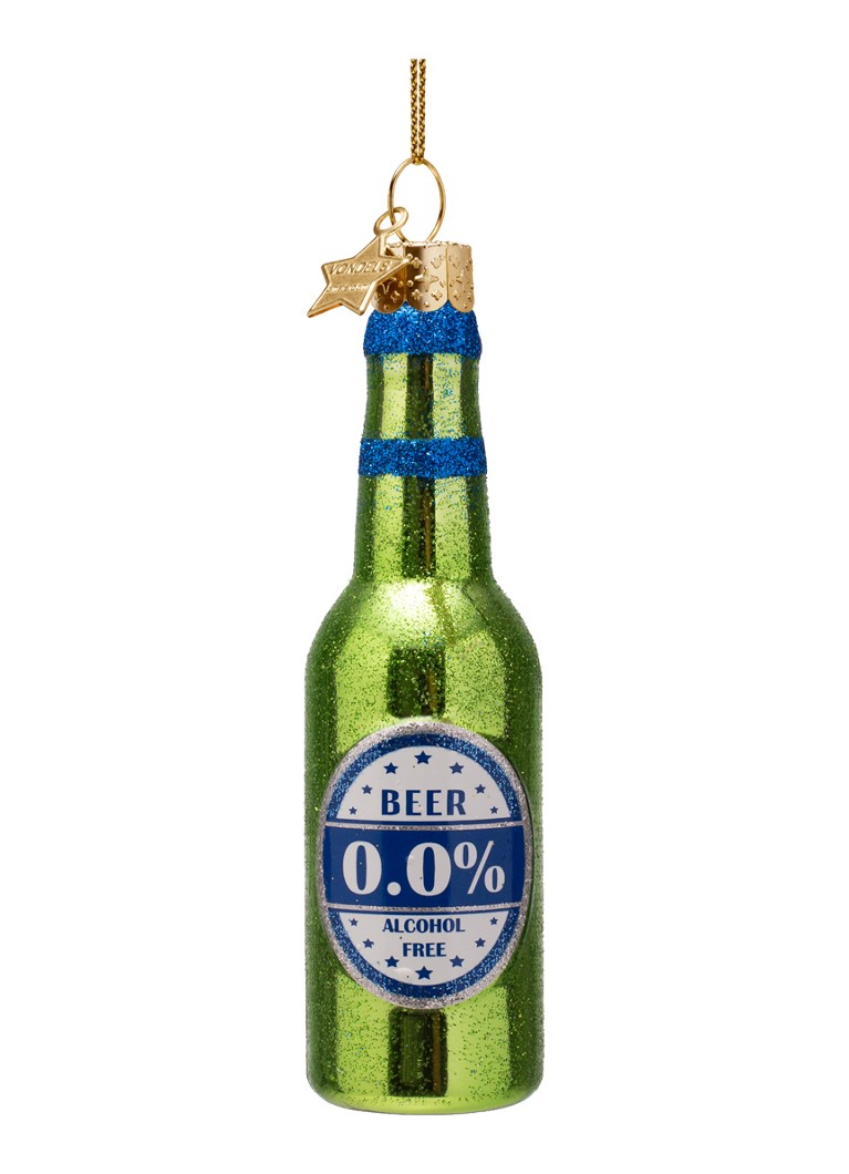 Vondels Alcohol Vrij Bier kersthanger 12,5 cm Groen - Deal