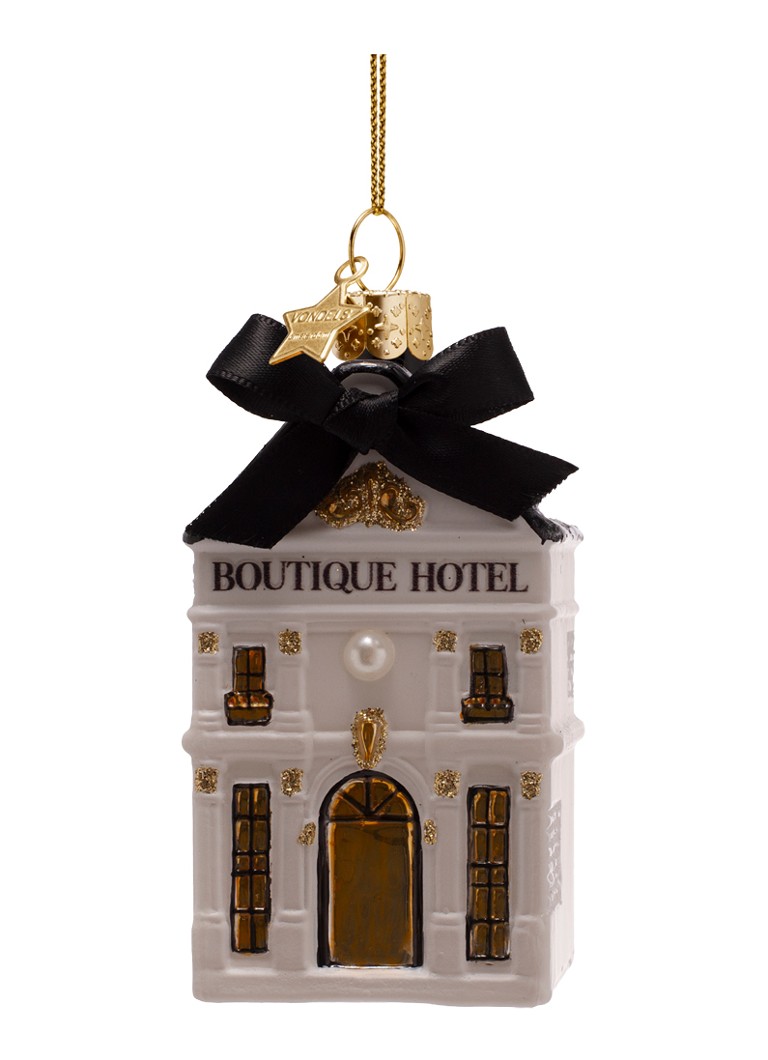 Vondels Boutique Hotel kersthanger 9 cm Wit - Deal