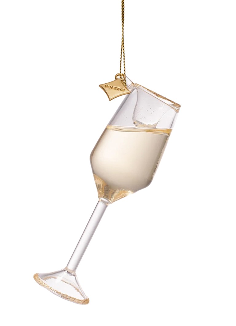 Vondels Champagneglas kersthanger 11,5 cm Goud - Deal