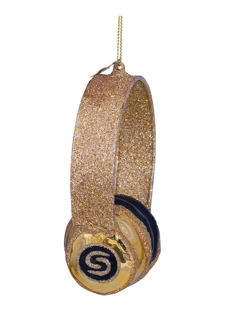 Vondels Gouden koptelefoon 12 cm Goud