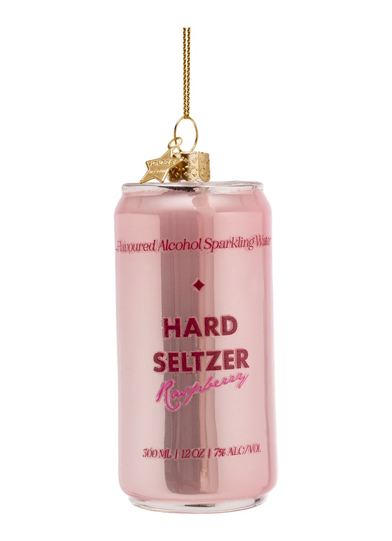 Vondels Hard Seltzer Raspberry kersthanger 9 cm Roze - Deal