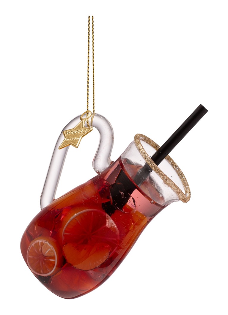 Vondels Rode Sangria kersthanger 9 cm Rood - Deal