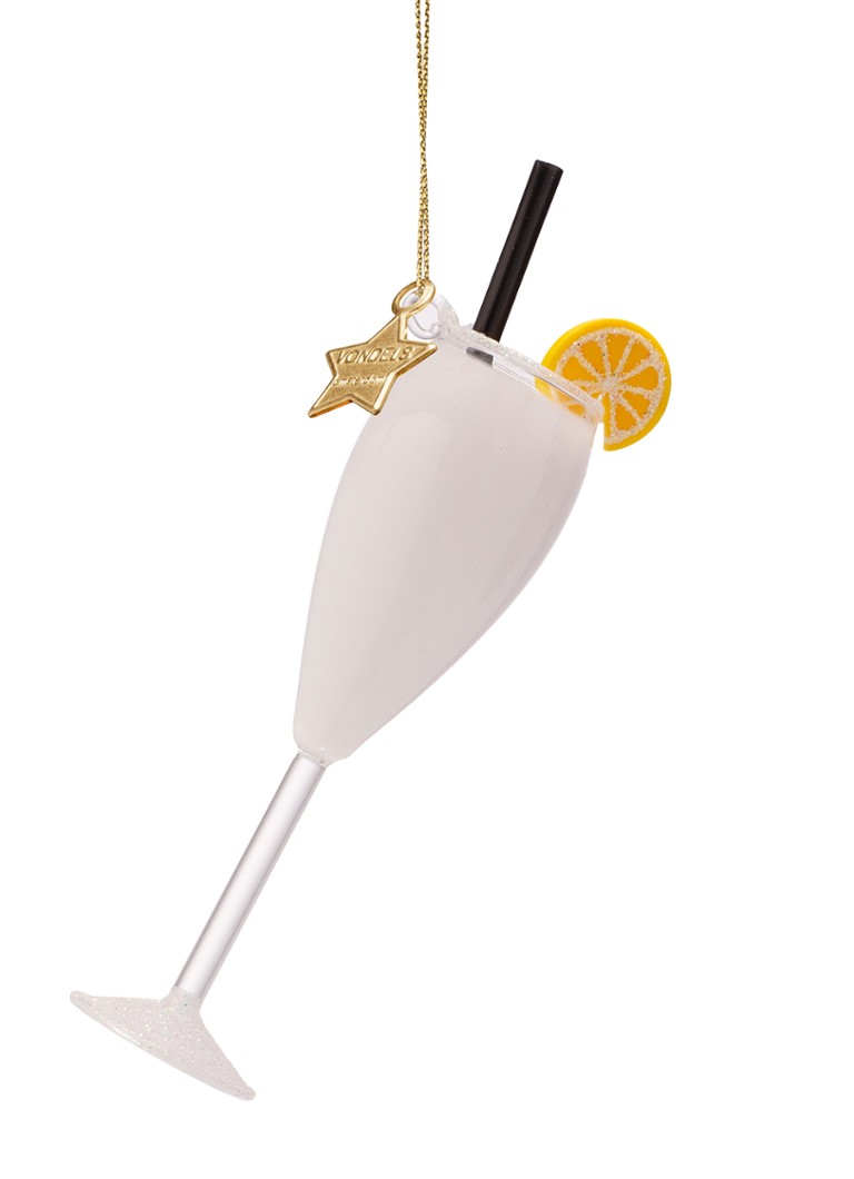 Vondels Cocktail Sgroppino kersthanger 14 cm Wit - Deal