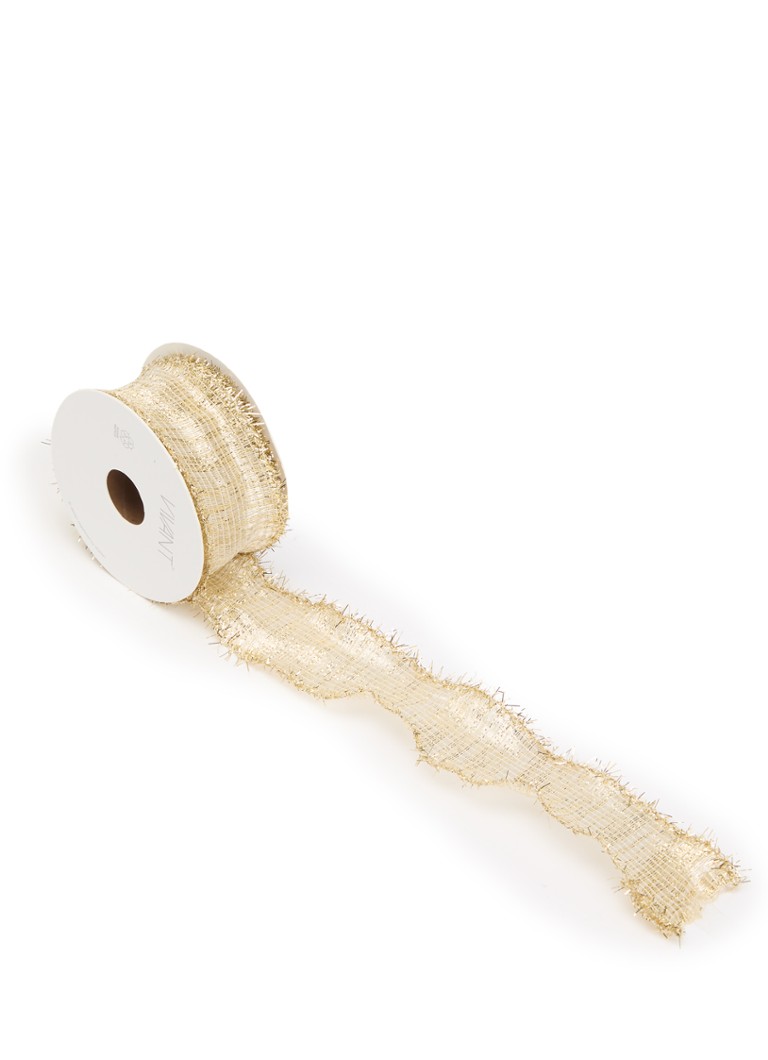 Vivant Frizzle lint 10 meter x 38 mm Goud - Deal