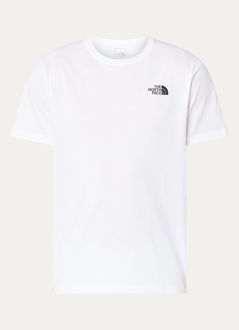 The North Face Heren NSE Box Celebration T-shirt met logo- en backprint in de kleur Wit, maat: S