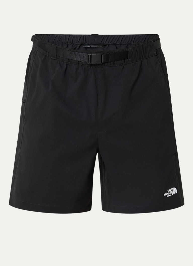 The North Face Heren Wide fit korte broek met logoborduring in de kleur Zwart, maat: S