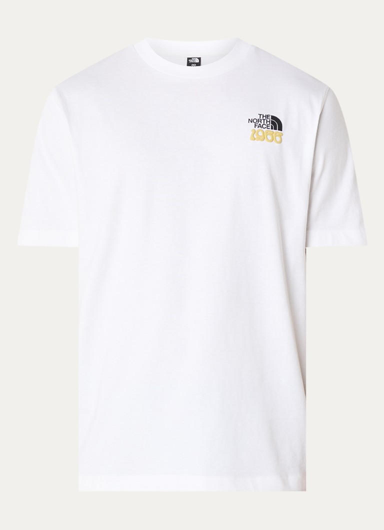The North Face Heren 1966 T-shirt met logo- en backprint in de kleur Wit, maat: XS