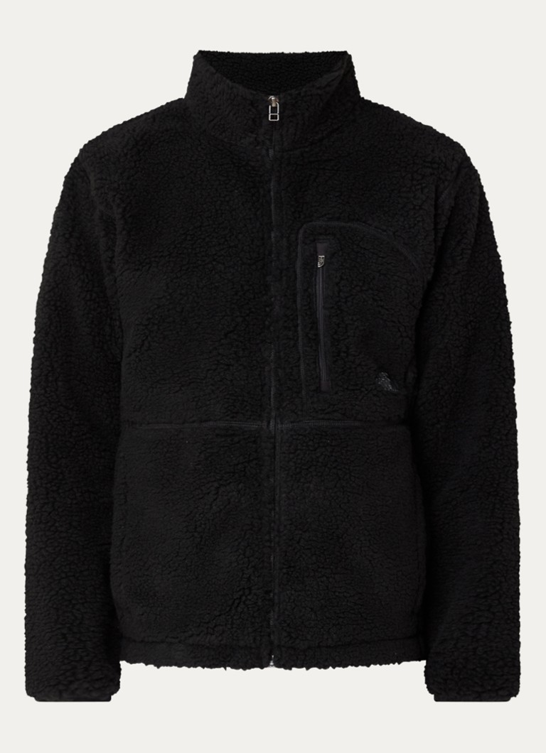 The North Face Heren Sweatvest van teddy met steekzakken in de kleur Zwart, maat: XS