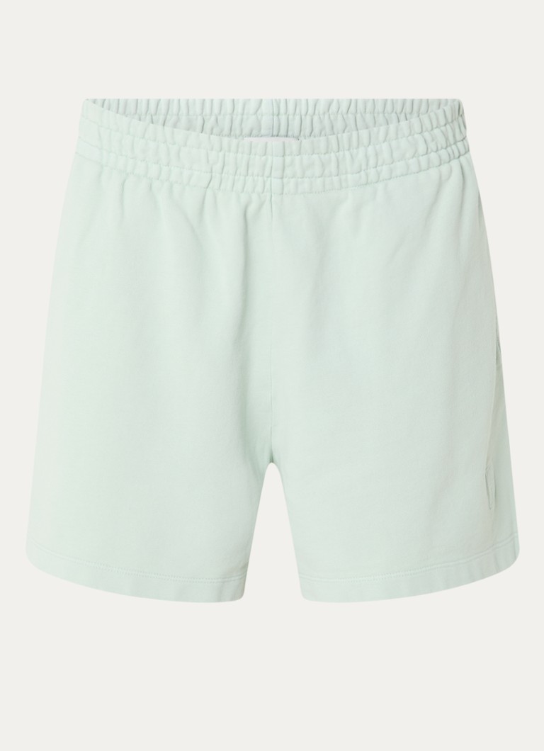 Anine Bing Dames Kam high waist straight fit korte broek met steekzakken in de kleur Lichtgroen, maat: XS