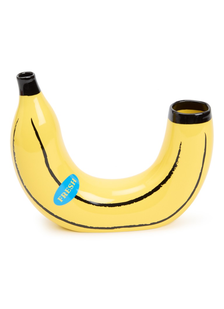 DOIY Banana vaas 18,5 cm Geel - Deal