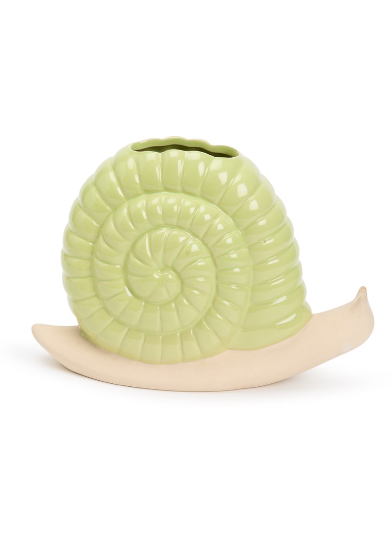 DOIY Woodland Snail vaas 17 cm Lichtgroen - Deal
